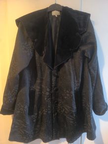 Woman's Black Cape Coat
