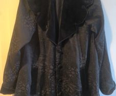 Woman's Black Cape Coat