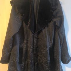 Woman's Black Cape Coat