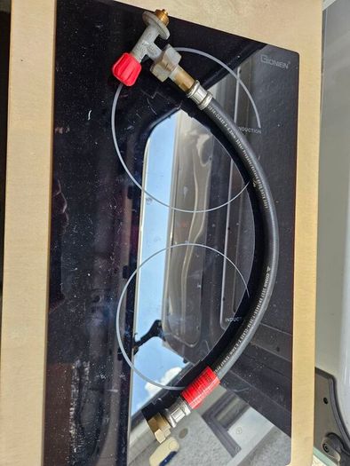 Camper gas line and fittings