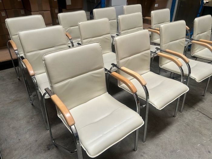 Office Chairs x 12 (Cream)