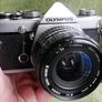 Olympus OM-1 MD 35mm SLR Film Camera & Sigma 2.8 28mm (works well) Image 3