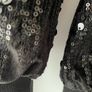 Next girls black velvet top with sequins age 9 to 10 years Image 5