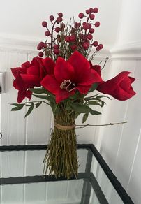 fake flower arrangement