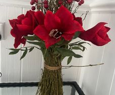 fake flower arrangement