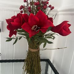 fake flower arrangement