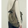 Zara Taupe Grey Bucket Bag Image 3