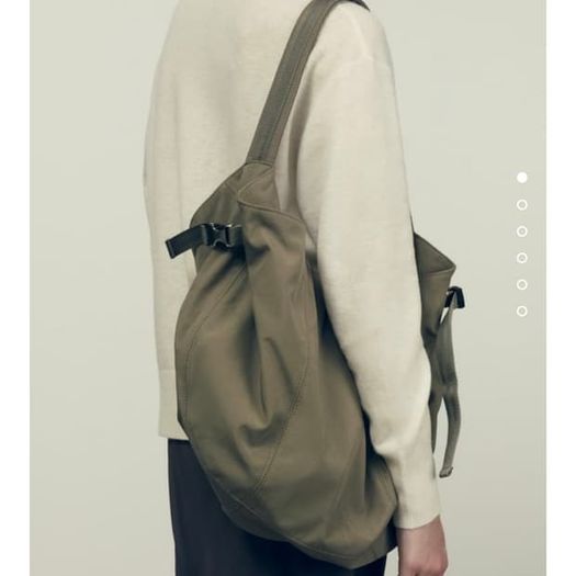 Zara Taupe Grey Bucket Bag