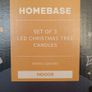 Homebase Set of 3 LED Christmas Tree Candles, 2 Sets Image 2