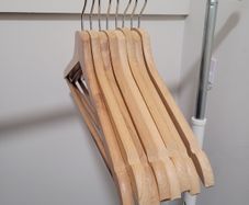 IKEA wooden clothes hangers. 8pack