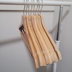 IKEA wooden clothes hangers. 8pack