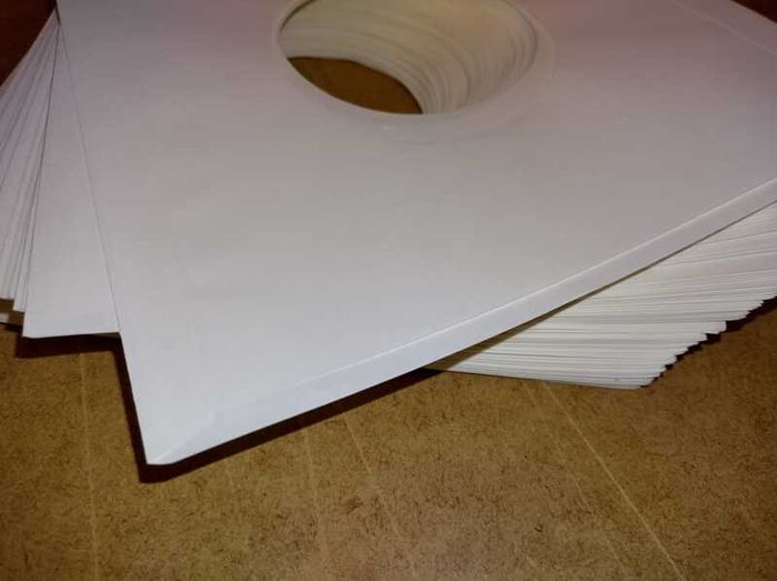 Over 11% OFF! 50 X 7" Inch CREAM Paper Inner Sleeves For 45s - 45rpm Singles - Square Corners - Premium Top Quality