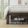 Black Single Bed Frame with Curved Headboard Image 7