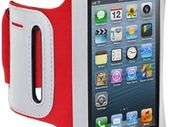 New Iphone 5 Shocksock Reflective Sport Gym Bike Armband Black Hot Pink & Red