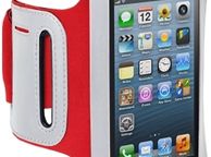main image for ad New Iphone 5 Shocksock Reflective Sport Gym Bike Armband Black Hot Pink &amp; Red