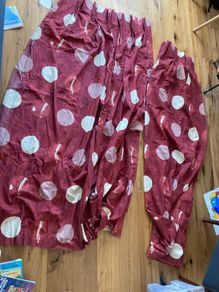 Two sets of window curtains