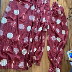 Two sets of window curtains