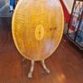 Victorian mahogany veneer and oak tilt top occasional table Image 7
