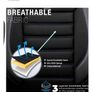Premium Lacoste Leather Car Seat Covers Limited Series - Black Image 2