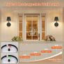 Rechargeable Wall Lights Set of 2, Battery Operated Wall Lights Black with Remote, 3 Color Temperature & Dimmable, Wireless Sconces for Bedroom Living Room Hallway Night Light, Smooth Finish Image 4