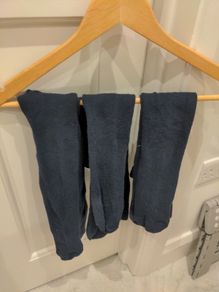 M&S girls navy tights