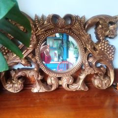 wooden mirror