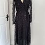 dress Bnwt black occasion dress size s/m Lilie rose brand Image 2