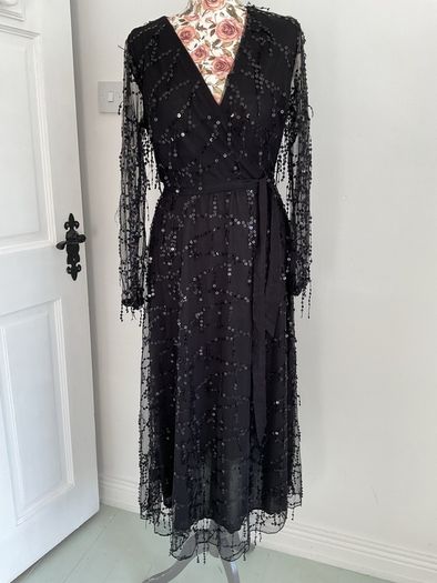 dress Bnwt black occasion dress size s/m Lilie rose brand