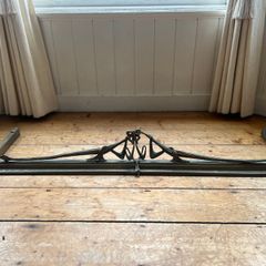 Brass Fire fender, antique Victorian