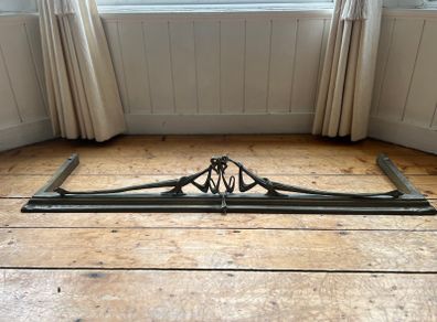 Brass Fire fender, antique Victorian