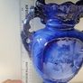 Staffordshire vase blue rose Image 7