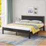 King Size Bed Frame with Wooden Headboard Image 2