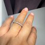 18k White Gold Moissanite Diamond eternity ring Image 8