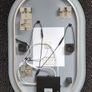 LED Bathroom Mirror 50x80cm Speakers Antifog Dual LED Light Memory Function Bright Light Image 8