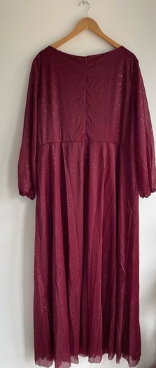 Ever Pretty stunning occasion evening dress burgundy plus size fully lined