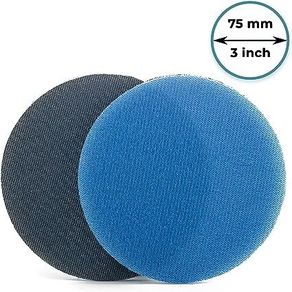 GLASS POLISH 14302 GlasX60 FINE-Grade Professional Abrasive Disc for Glass, Silicon Carbide Sanding Disc with Hook and Loop | 75 mm | Pack of 5