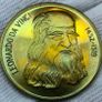 Italy 20 euro proof pattern leonardo da Vinci stunning color proof coin Image 2