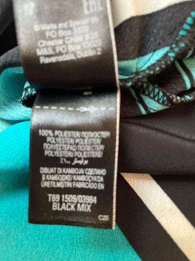 M&S Collection Ladies Black Mix Dress size UK 14 New