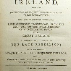 1801 Collectanea Politica Vol 1. Political Transactions of Ireland, Dublin print, Irish rebellion history, parliamentary proceedings, George III, Act of Union 1800, Whiteboys.