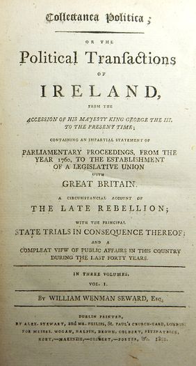 1801 Collectanea Politica Vol 1. Political Transactions of Ireland, Dublin print, Irish rebellion history, parliamentary proceedings, George III, Act of Union 1800, Whiteboys.