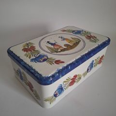 French Quimper Biscuit Tin