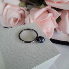 Brand new genuine Pandora freshwater pearl ring
