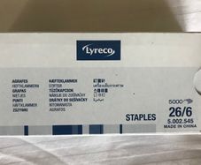 Lyreco standard office staples box of 5000