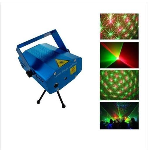 Mini Projector DJ Disco Light Laser Adjustable Lighting Stage Party Show Party with RC