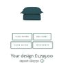 Maker & Son Song Sofa with Footstool - Topaz Image 5