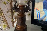 Large moose candle holder