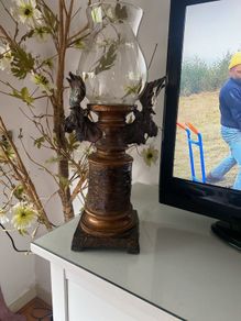Large moose candle holder