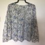 Price includes postage M&S long sleeve blue and white lightweight cotton blouse size 14 Image 2