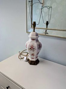 Vintage Floral Ceramic Table Lamp