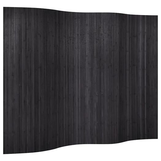 Room Divider Bamboo Grey Width 250 cm Height 165 cm